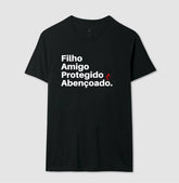 Camiseta Masculina Abençoado – Moda Cristã com Estilo e Propósito | Semeador Store