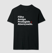 Camiseta Masculina Abençoado – Moda Cristã com Estilo e Propósito | Semeador Store