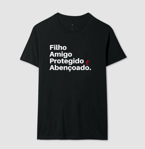 Camiseta Masculina Abençoado – Moda Cristã com Estilo e Propósito | Semeador Store