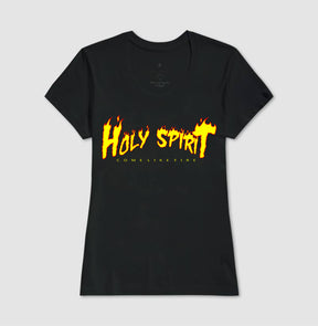 Camiseta Cristã Feminina – “Holy Spirit” com Estilo e Fé em Cada Detalhe | Semeador Store