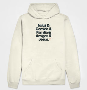 Moletom com capuz Natalino