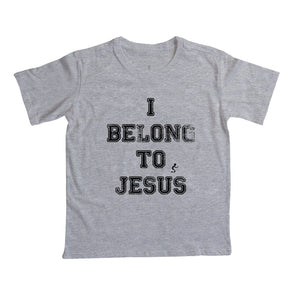 Camiseta Infantil I Belong to Jesus – Moda Cristã com Estilo e Propósito | Semeador Store