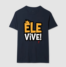 Camiseta Masculina Ele vive – Moda Cristã com Estilo e Propósito | Semeador Store