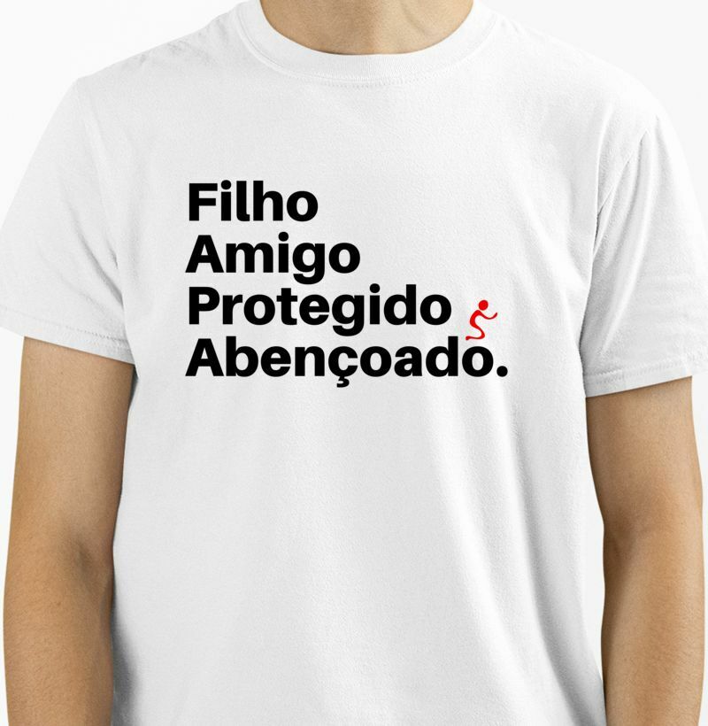 Camiseta Clássica Abençoado