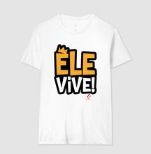 Camiseta Masculina Ele vive – Moda Cristã com Estilo e Propósito | Semeador Store
