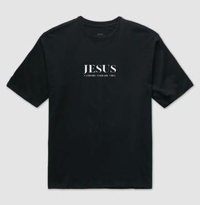 Camiseta Gospel Oversized "Caminho Verdade e Vida" – Fé com Estilo Cristão Streetwear | Semeador Store