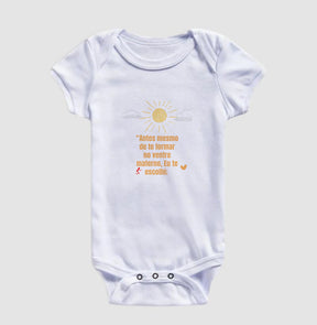 Body Infantil Cristão Eu te conheço – Fé com Conforto para os Primeiros Meses | Semeador Store