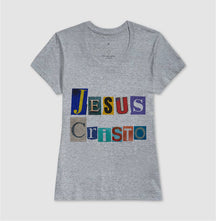 Camiseta Cristã Feminina – “Jesus Cristo” com Estilo e Fé em Cada Detalhe | Semeador Store