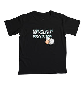 Camiseta infantil as 99 ovelhas