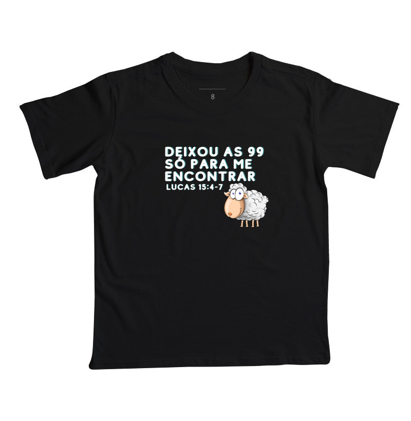 Camiseta infantil as 99 ovelhas