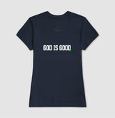 Camiseta Cristã Feminina – “God is good” com Estilo e Fé em Cada Detalhe | Semeador Store