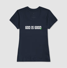 Camiseta Cristã Feminina – “God is good” com Estilo e Fé em Cada Detalhe | Semeador Store