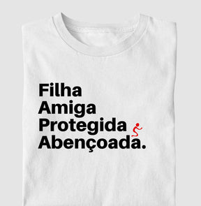 Camiseta Infantil Abençoada