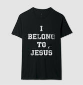 Camiseta Masculina I Belong to Jesus – Moda Cristã com Estilo e Propósito | Semeador Store