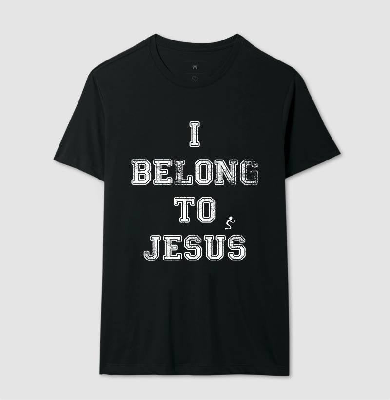 Camiseta Masculina I Belong to Jesus – Moda Cristã com Estilo e Propósito | Semeador Store