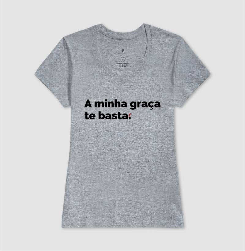 Camiseta Cristã Feminina  Graça - com Estilo e Fé em Cada Detalhe | Semeador Store