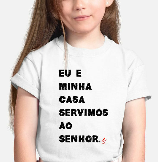 Camiseta Infantil Eu e Minha Casa