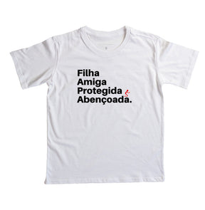 Camiseta Infantil Abençoada