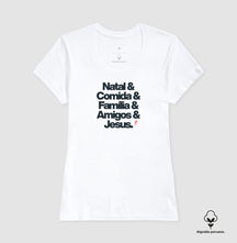 Camiseta Feminina Peruana Natalina
