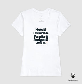 Camiseta Feminina Peruana Natalina